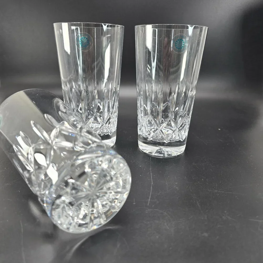 Galway Irish Crystal Baldmore Crystal Highball & Whiskey Glasses Set Of 4 DH1300 - Picture 5 of 15